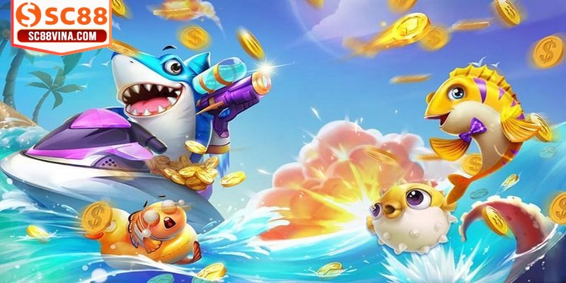 Các loại súng bắn cá rất phong phú hỗ trợ tiêu diệt sinh vật nhanh